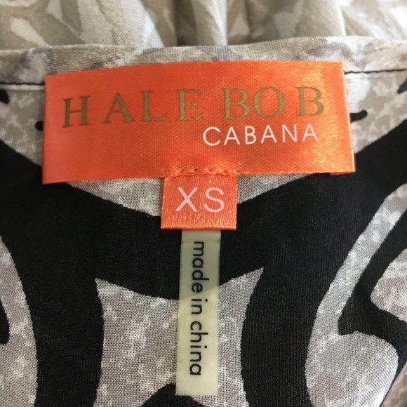 Hale Bob Cabana Tunic Top 100% Silk Chiffon XS - Picture 8 of 8